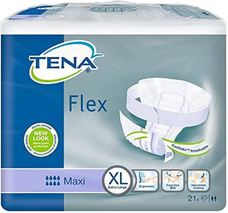 Tena Flex Maxi For Moderate To Heavy Incontinence - Extra Large Pack of 21