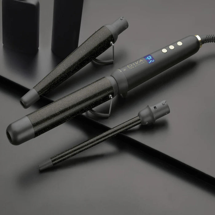 Diva Pro Precious Metals Gold Dust Multi Hair Wand Ceramic + MAK Barrel