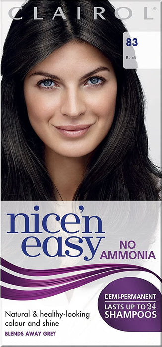 Clairol Nice & Easy Hair Colour Dye No Ammonia - 83 Natural Black