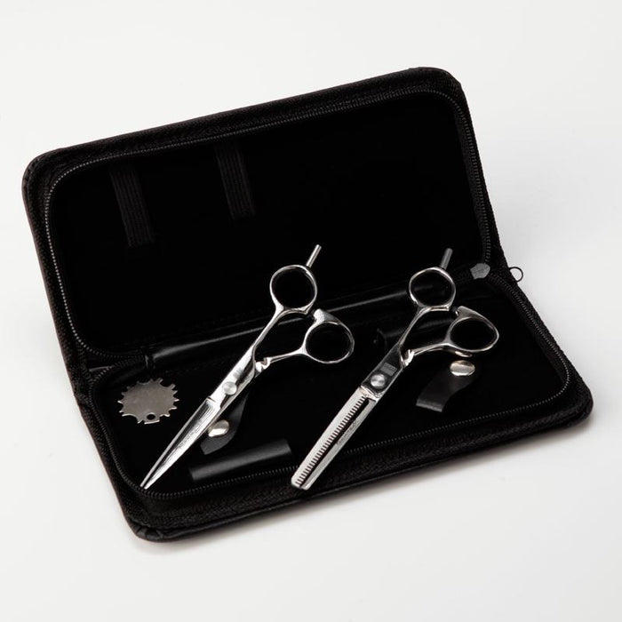 Glamtech Barber Stylist Pro Scissors & thinning Hairdressing Set