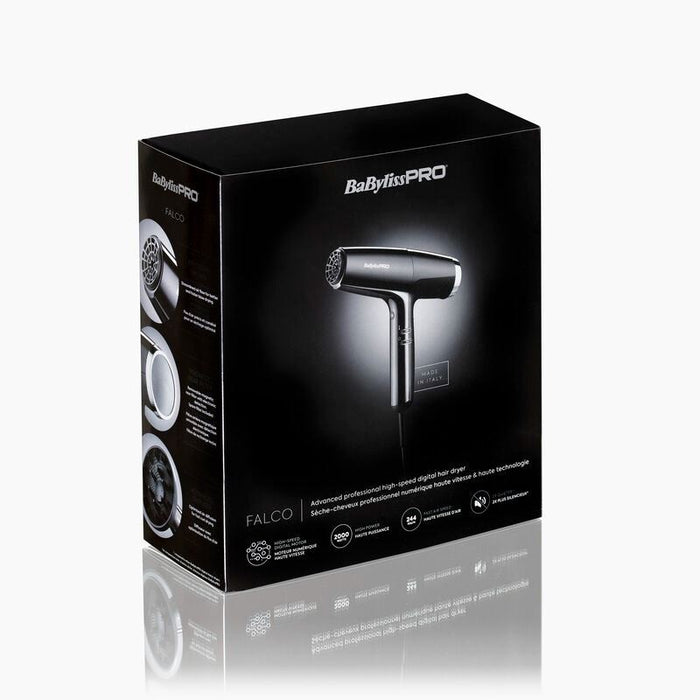 BaByliss Pro Falco Digital Hair Dryer 2000W Professional Fast Drying Nozzle