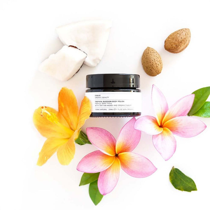 Evolve Beauty Organic Tropical Blossom Body Polish Exfoliating Scrub