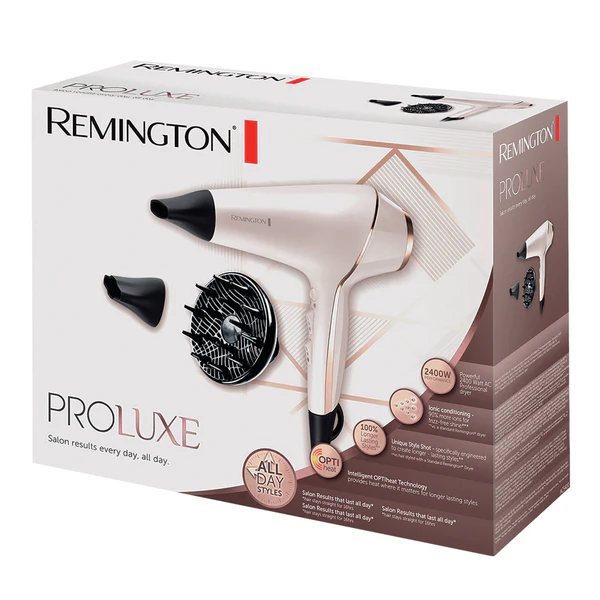 Remington Proluxe AC9140 Hair Dryer - Ionic Frizz Control 2400W