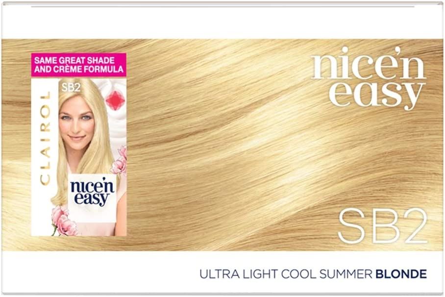 Clairol Nice n Easy Hair Dye -Ultra Light Natural Beach Blonde SB2