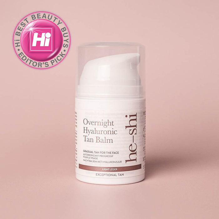 He-Shi Overnight Hyaluronic Tan Balm - Gradual Face Tanning 50ml