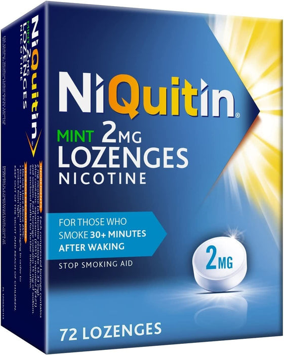 Niquitin Mint Lozenges Nicotine Replacement Therapy - 2mg 72 Pack