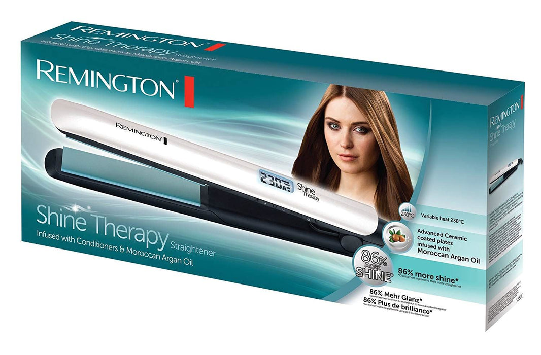 Remington S8500 Hair Straightener Ceramic Shine Therapy Plates