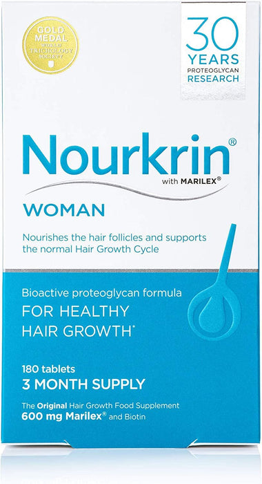 Nourkrin Woman For Hair Preservation Hair Loss Or Thinning 3 Month 180 Tablets