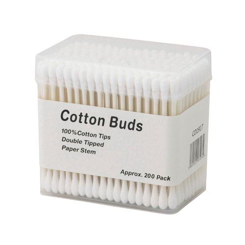 DEO Professional Paper Stem Cotton Buds - Recyclable - Pack of 200