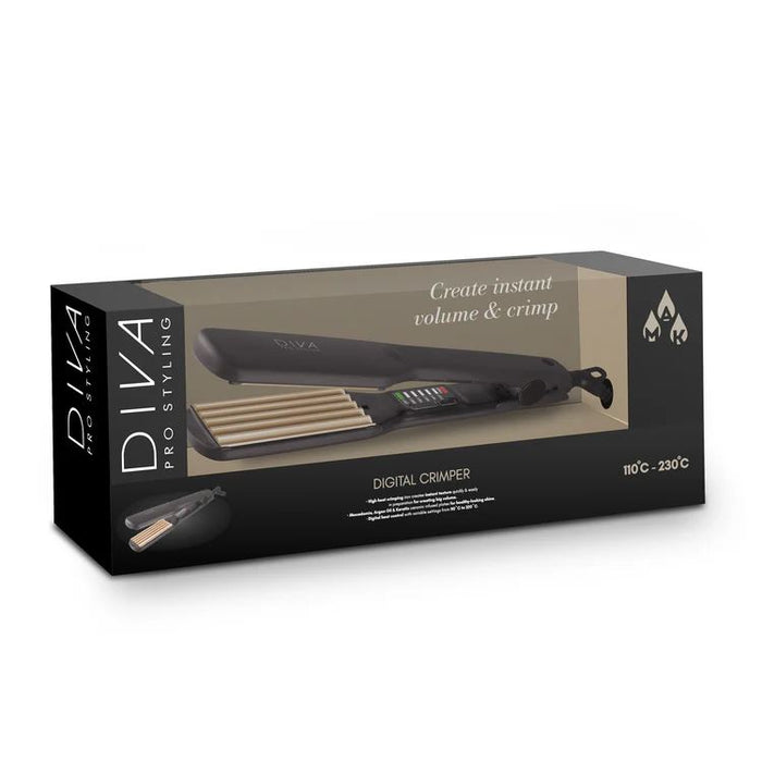 Diva Pro Digital Hair Crimper Keratin Infused Plates