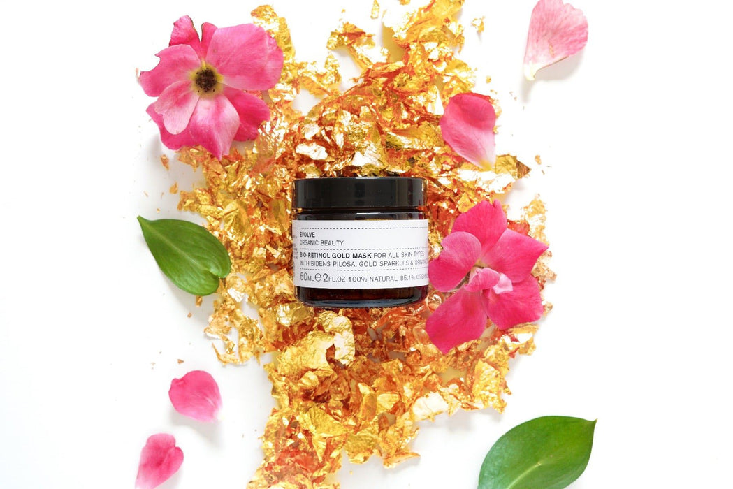 Evolve Beauty Gold Facial Mask Bio Retinol Anti Ageing Nourish Firming 60/120ml