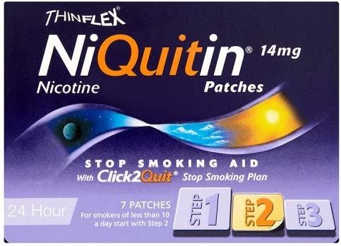 Niquitin CQ Nicotine Patches 14mg Original - Step 2 - 7 Patches