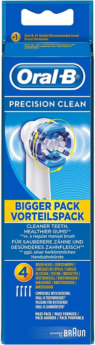 Oral-B Precision Clean Electric Toothbrush Head Replacements x 4