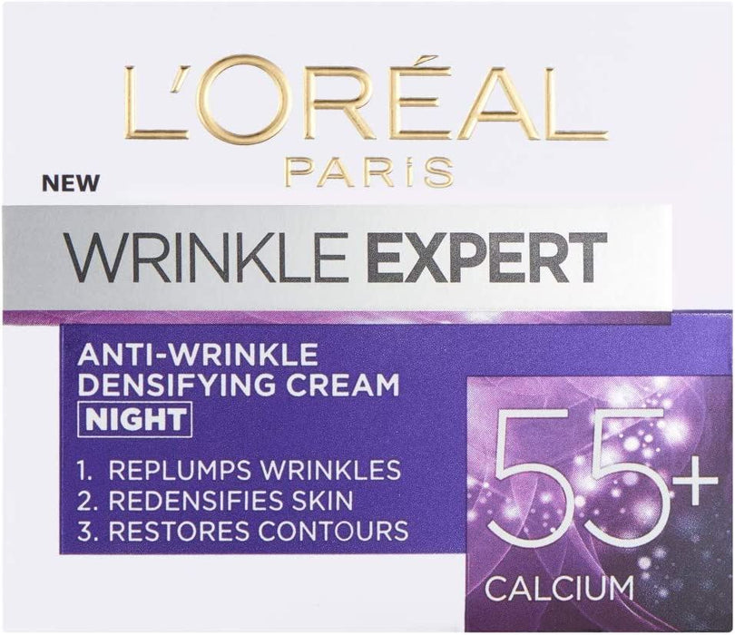 L'Oreal Wrinkle Expert Anti-Wrinkle Densifying Cream 55+ Calcium Night Pot