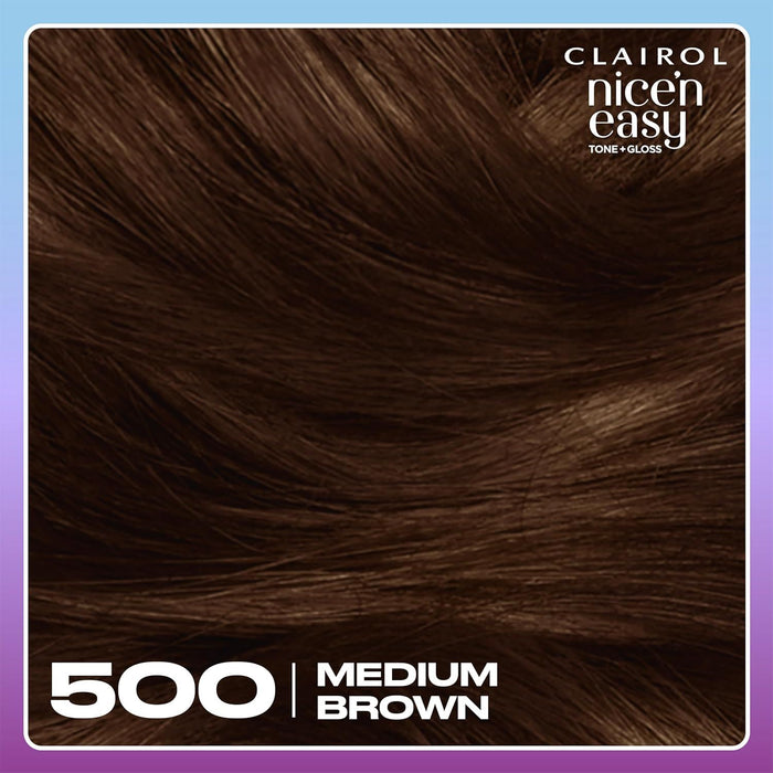 Clairol Nice’n Easy Tone + Gloss 500/765 Medium Brown – Hair Colour & Gloss