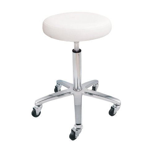 DEO Stool With Vinyl Seat for Salon & Spa - White