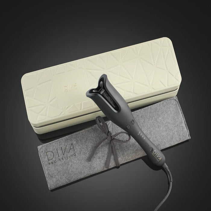 Diva Pro Precious Metals Gold Dust Auto Hair Curler Ceramic + MAK Barrel