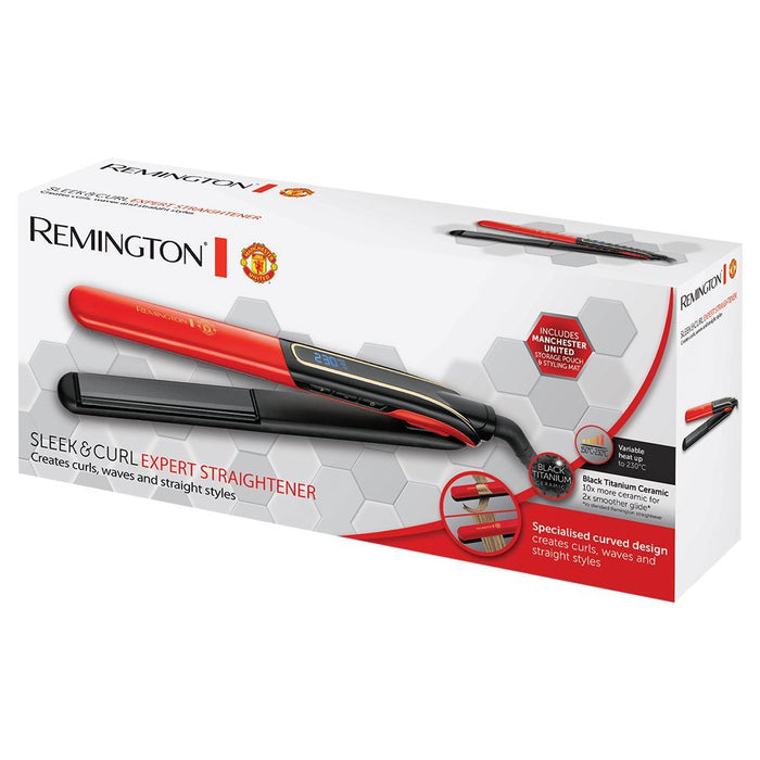 Remington S6755 Hair Straightener Iron Manchester United Edition