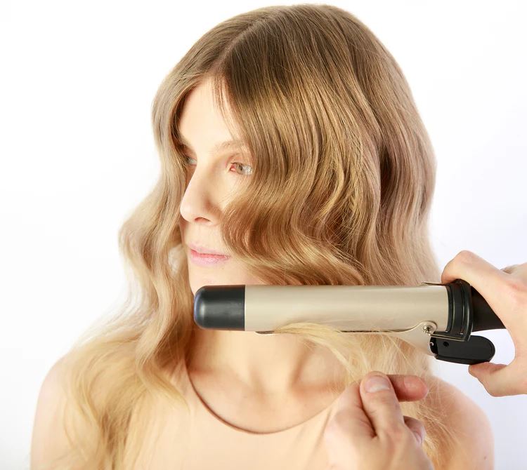 Diva Pro Digital Curling Tong Wand Keratin Barrel