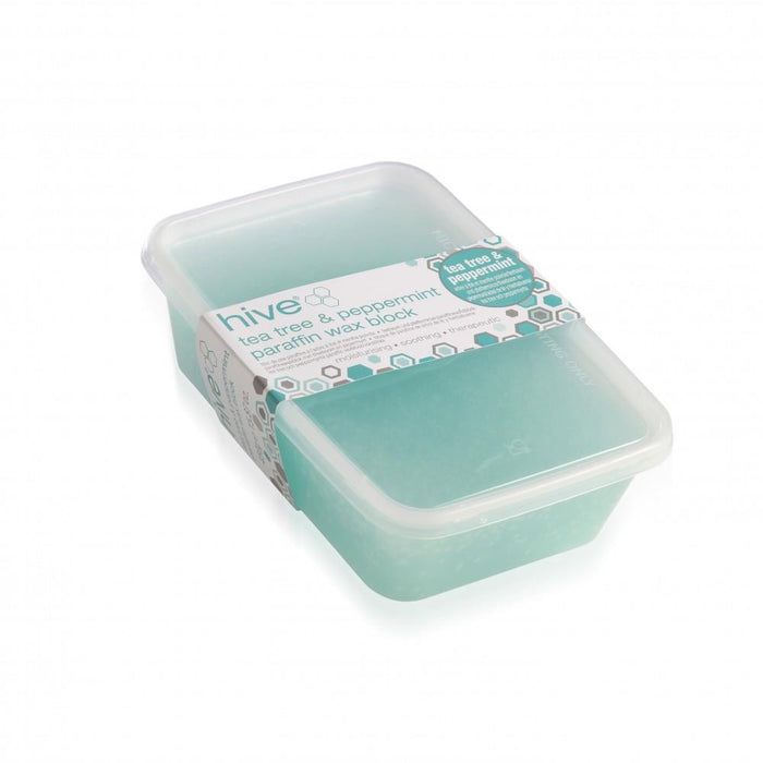 Hive Of Beauty Waxing Tea Tree & Peppermmint Paraffin Wax Block 450g