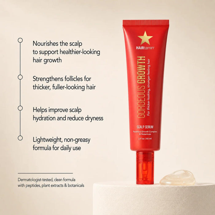 HAIRtamin Gorgeous Growth Scalp Serum Hair Growth Strengthening Treatment 50ml