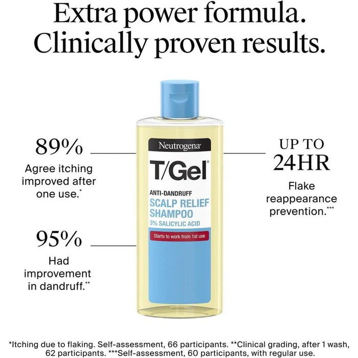 Neutrogena T Gel Anti-Dandruff Scalp Relief Hair Shampoo 150ml x 3