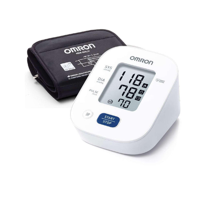 Omron M2 Plus Upper Arm Blood Pressure Monitor - Wide 22–42 cm Cuff & Intellisense