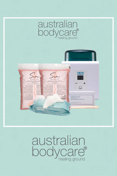 Australian Bodycare Hot Wax Starter Kit with Sine Wax Pellets