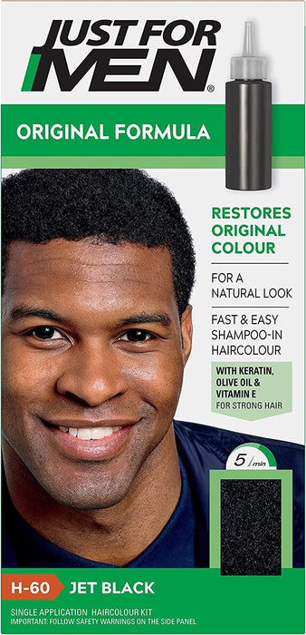 Just For Men Original Formula Hair Dye Jet Black  H60 Olive Oil & Vitamin E