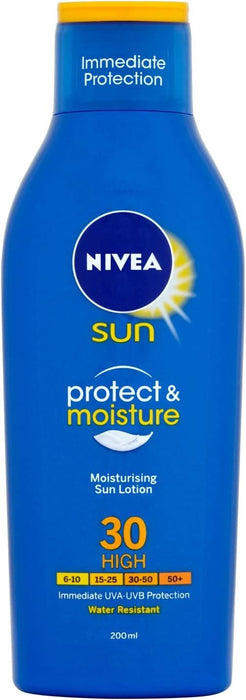 Nivea Sun Protect & Moisture Lotion SPF30 Vitamin E & Water Resistant - 200ml