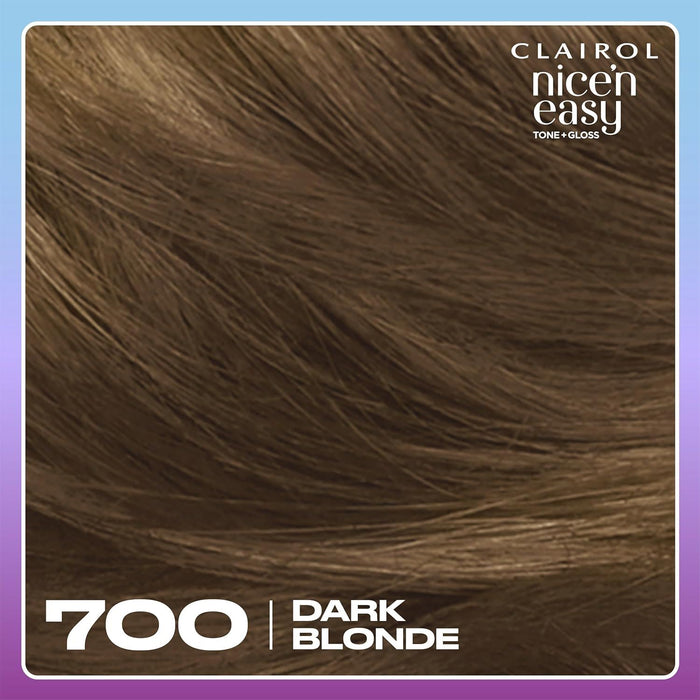 Clairol Nice’n Easy Tone + Gloss 700/91 Dark Blonde Hair Colour Glossy Shine