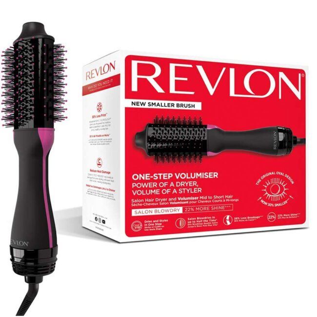 Revlon One Step Hair Dryer And Volumiser Ionic Technology Black