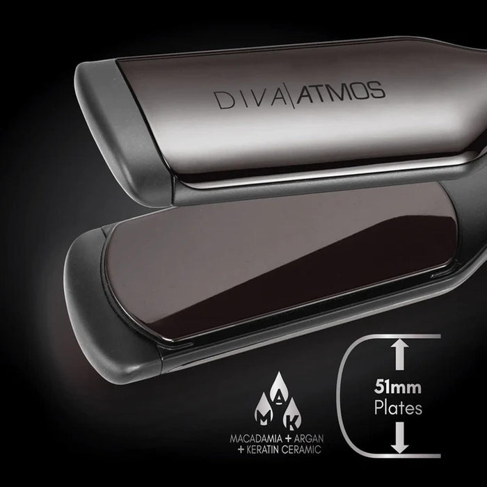 Diva Pro Styling Atmos Super Slim Professional Hair Styler Multi-Voltage Plug