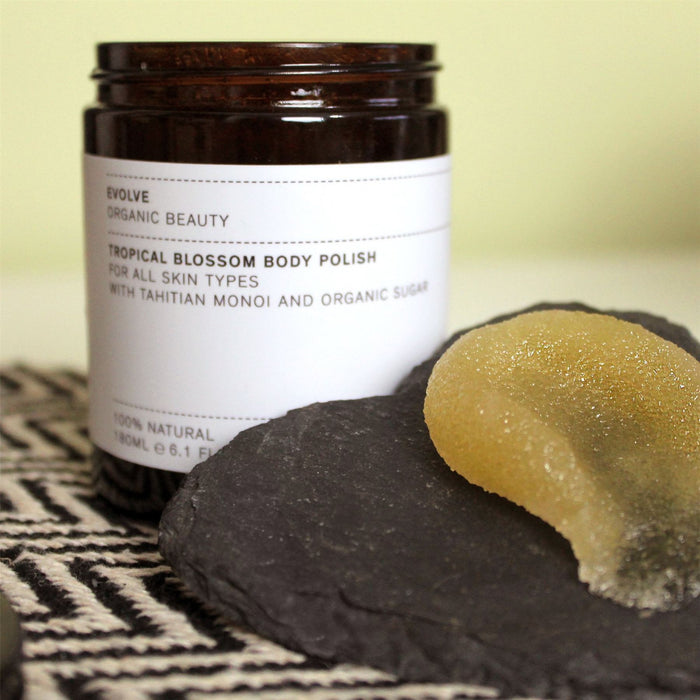 Evolve Beauty Organic Tropical Blossom Body Polish Exfoliating Scrub