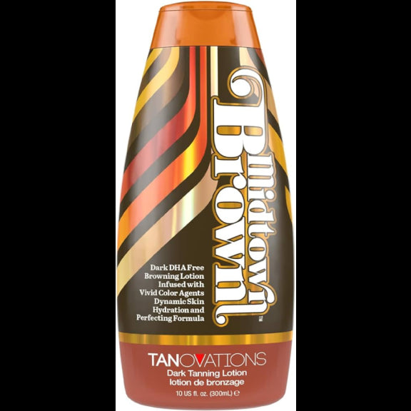 Tanovations Midtown Brown Dark DHA Free Browning Tanning Lotion