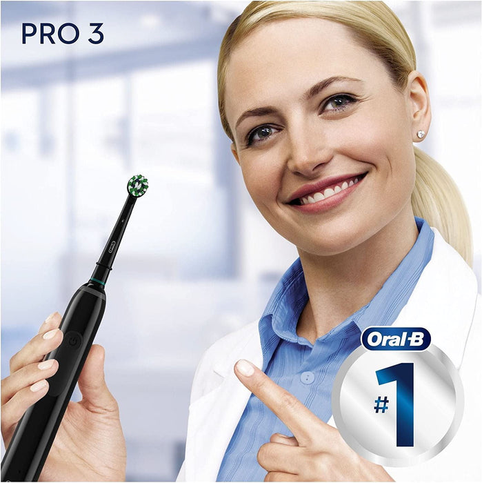 Oral B Pro 3 3900 Duo Electric Toothbrushes Set Visible Pressure Sensor