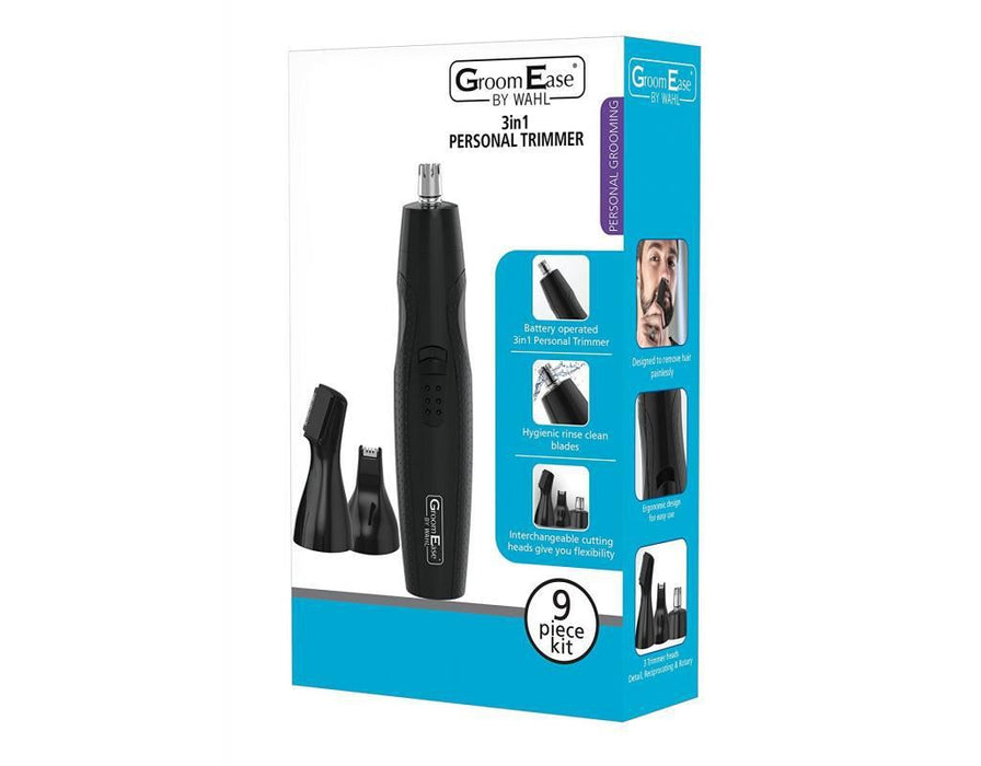 Wahl 5608-217 Groom Ease 3 in 1 Ear Nose Brow Hair Trimmer