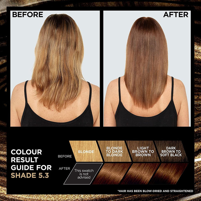 L'Oreal Preference Permanent Hair Dye Colour - 5.3 Virginia Light Golden Brown