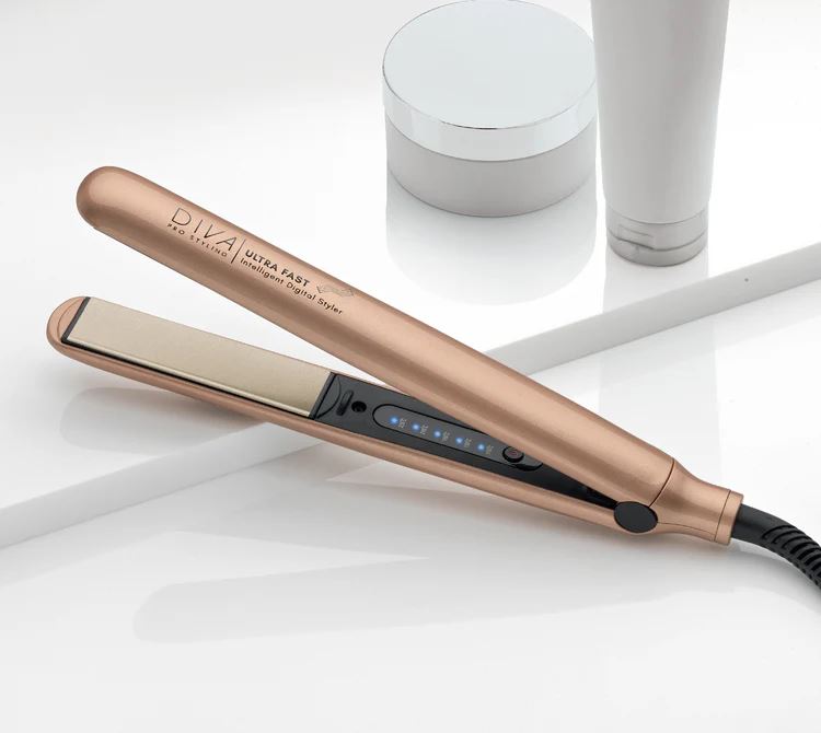 Diva Pro Ultra Fast Intelligent Digital Hair Styler Ceramic Plates - Gold