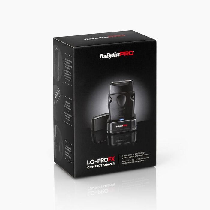 BaByliss Pro Compact Lo-Pro FX Single Foil Shaver Black Titanium Cordless Shaving