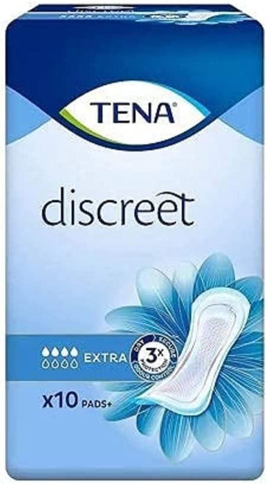 Tena Discreet Extra Incontinence Pads With InstaDry Technology - Duo Pack 2x10