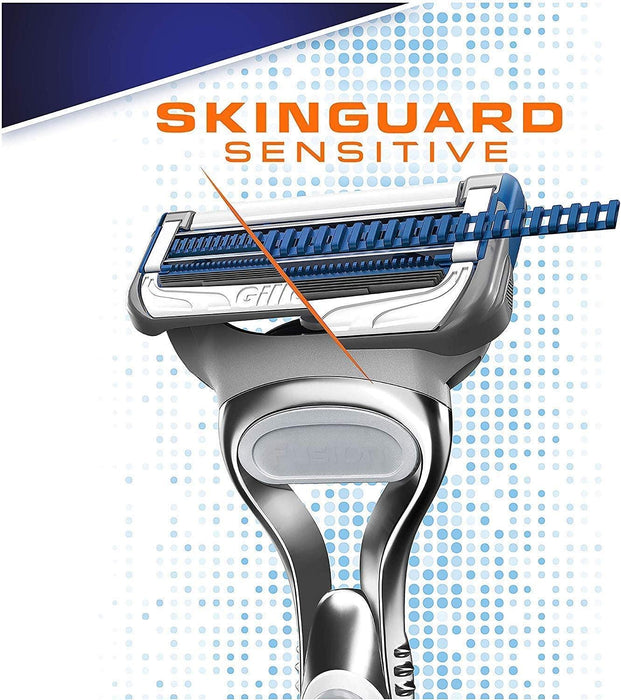 Gillette SkinGuard Sensitive Razor Blade Refill Pack & Precision Trimmer