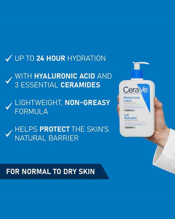 CeraVe Lightweight Moisturising Lotion For Very Dry Skin 236ml