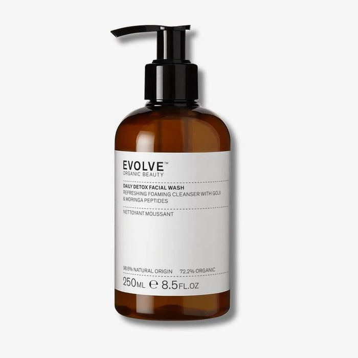 Evolve Beauty Organic Daily Detox Facial Wash Refreshing Cleanser 250ml
