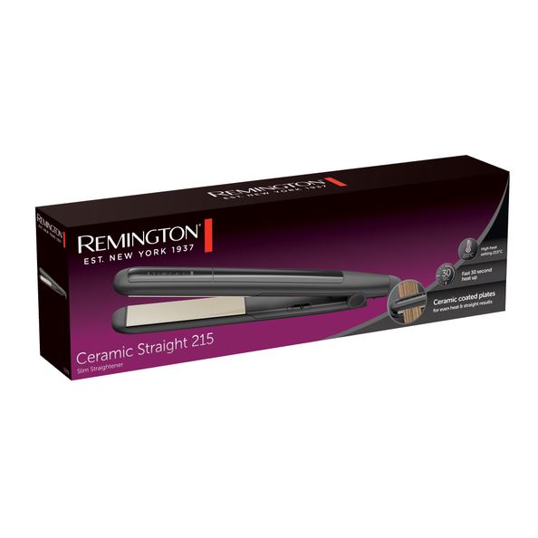 Remington S1370 Slim Hair Straightener Fast Heat Up 215 Ceramic Plates Hair Tool