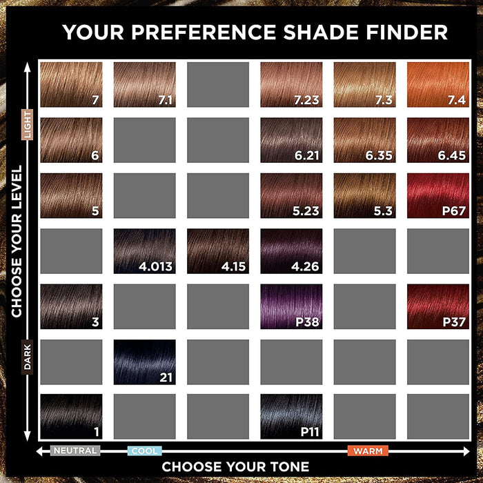 L'Oreal Preference Permanent Hair Dye Colour - 5.3 Virginia Light Golden Brown