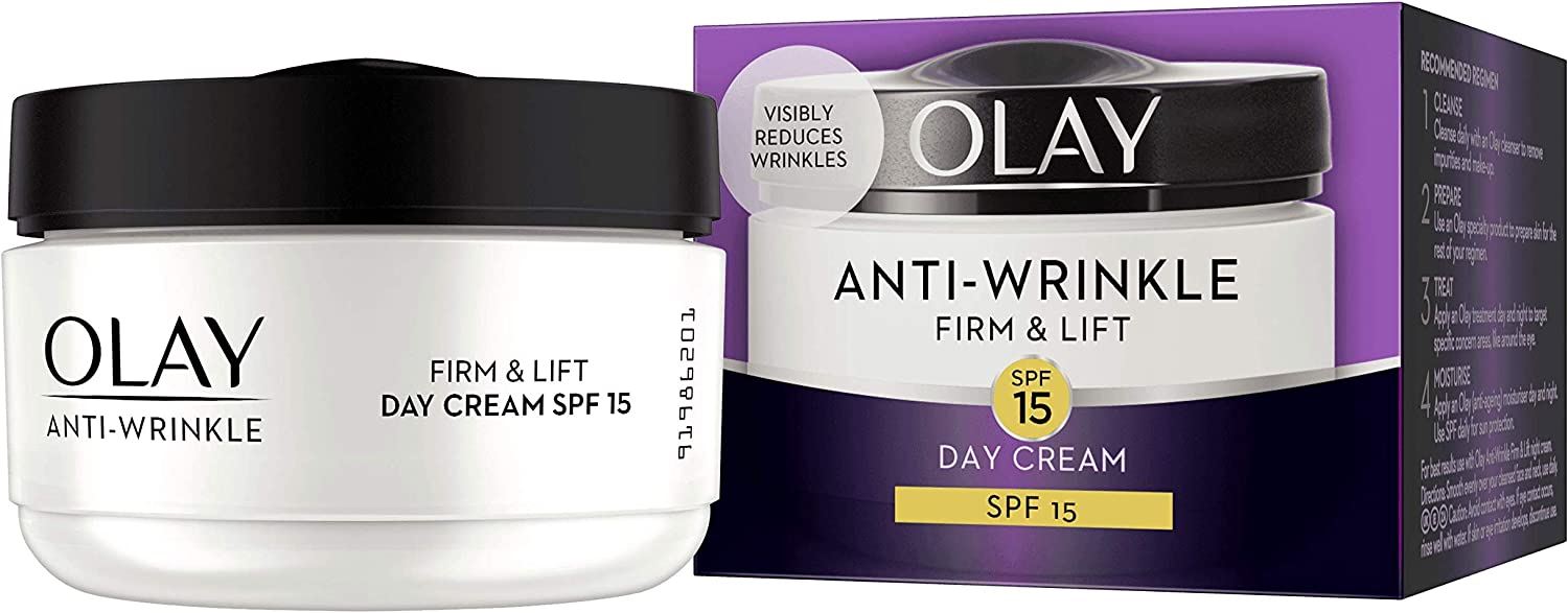 Olay Anti-Wrinkle Firm & Lift SPF15 Day Cream Niacinamide and Pro Vitamin - 50ml