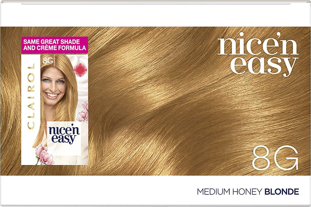 Clairol Nice n Easy Permanent Hair Dye Medium Honey Blonde 8G