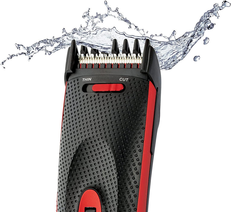 Remington HC905 The Works Hair Clipper And Trimmer Gift Pack - Red