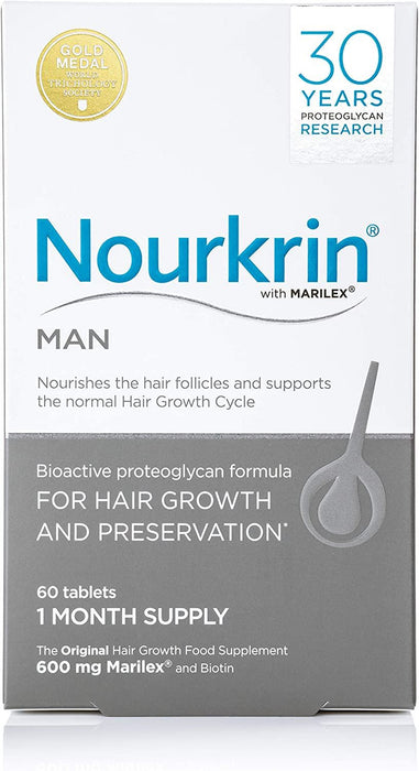Nourkrin Man For Hair Preservation Hair Loss Or Thinning 1 Month 60 Tablets